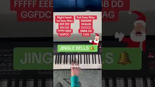 Jingle Bells In Two Easy Ways To Play it EASY Piano Tutorial with Letter Notes [upl. by Lambertson]