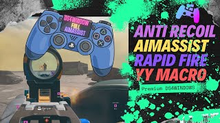 Warzone 2  DS4windows antirecoil aimassist yy macro rapid fire bunnyhop y dropshot [upl. by Ardnoed]