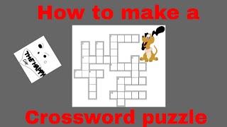 How To Make Your Own Crossword Puzzle  Microsoft Word  Ep 2 [upl. by Botnick]