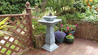 Set up and review of the Solaray bird bath from Primrose [upl. by Idnil530]