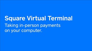 Square Taking inperson payments on your computer [upl. by Nell919]