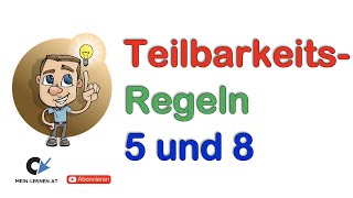 Teilbarkeitsregeln für 5 und 8 [upl. by Dieterich]