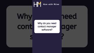 Why do you need contact manager software [upl. by Xila837]