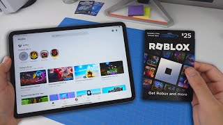 How to REDEEM ROBLOX GIFT CARD ON iPad EASY METHOD [upl. by Eanrahc]