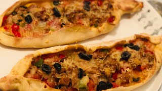 Recette facile pizza turque Pide [upl. by Drofliw160]