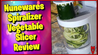 Must have Spiralizer Nunewares Spiralizer Vegetable Slicer Review  MumblesVideos Product Review [upl. by Asiluj]