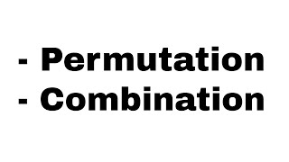 Permutation and Combination  Order  what is formula  How to solve problems [upl. by Atiugal830]