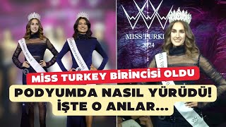 Miss Turkey birincisi İdil Bilgenin podyumda yürüdüğü anlar [upl. by Refennej441]