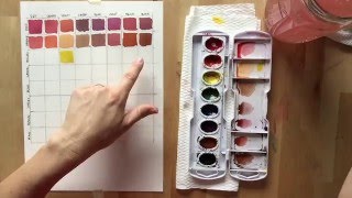 Watercolor Mixing Chart tutorial [upl. by Eigroeg896]