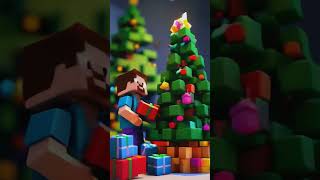 🎄✨Steves Magical Christmas Eve in Minecraft shorts minecraft christmas [upl. by Torrie845]