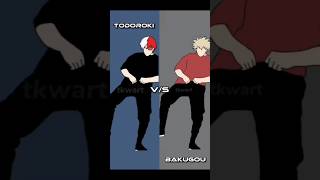 Todoroki vs Bakugo dance dance animation anime mha bnha bakugo todoroki shoto [upl. by Eulalee]