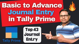 Top 43 Journal Entry in Tally Prime  Voucher Entry in Tally [upl. by Enrobialc]