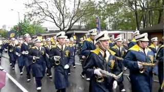 Owosso High School Marching band at Tulip time festival May122012 Holland Michigan [upl. by Attalie]