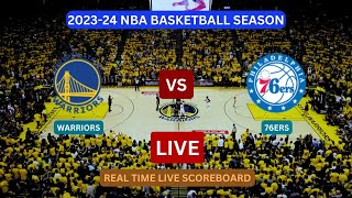 Warriors Vs 76ers LIVE Score UPDATE Today 202324 NBA Season Basketball Match Jan 30 2024 [upl. by Aerbma]