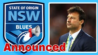 NSWRL Announces Laurie Daley As COACH  2025 State Of Origin [upl. by Rufina]