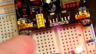 Extra power pins on breadboard power supply explained by electronzap [upl. by Stanway]