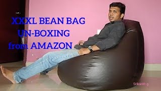 solimo XXXL BEAN BAG Unboxing  Amazon [upl. by Ardnahs]