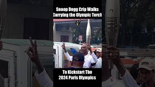 Snoop Dogg Crip Walks Carrying the Olympic Torch 2024 Paris Olympics [upl. by Ettennad]