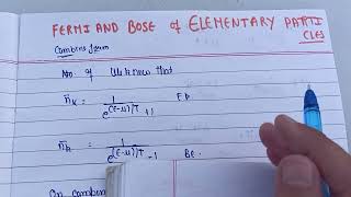 Fermi and Bose gas for elementary particles StatisticalPhysics reference Book Landaus and Lifshitz [upl. by Blisse489]