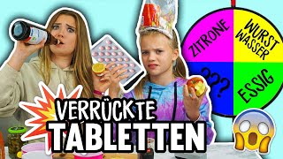 WIR TESTEN GRUSELIGE TABLETTEN DIE DEN GESCHMACK VERWIRREN 😳😱 [upl. by Ellecrag]