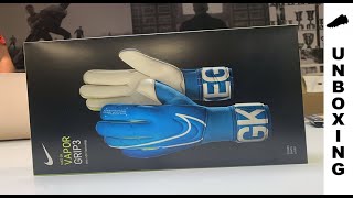 Nike Goalkeeper Gloves Vapor Grip 3 New Lights  Blue HeroWhite [upl. by Clo760]