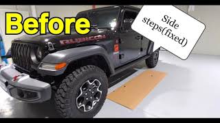 Wrangler Rubicon automatic side steps [upl. by Ovatsug]