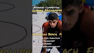 Competitor Shuman Mohammed beachjiujitsu submissiononly martialarts jiujitsu bjj combatsport [upl. by Sihonn22]