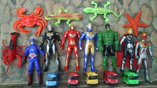 DI POHON ADA ULTRAMAN dan super hero  Mencari mainan anak anak [upl. by Rann]