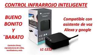 Control remoto infrarrojo inteligente lloyds Bueno bonito y barato Configuracion y pruebas [upl. by Stanford534]