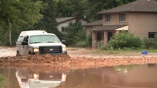 Widespread flooding leaves parts of Hamilton Halton Region under water [upl. by Carlyn34]