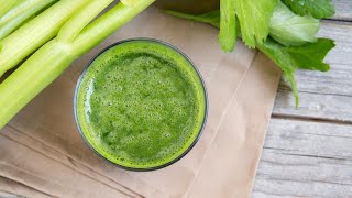 How To Make AntiInflammatory Celery Juice  Instagram Influencer Hannah Bronfman [upl. by Noell845]