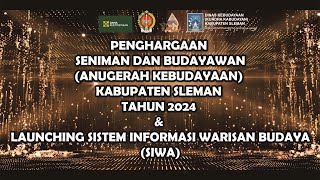 LIVE  ANUGERAH KEBUDAYAAN KABUPATEN SLEMAN TAHUN 2024 DAN LAUNCHING quotSIWAquot [upl. by Nava640]