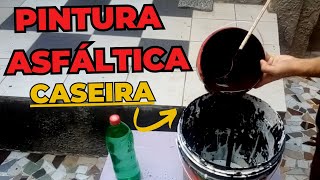 COMO FAZER TINTA ASFÁLTICA CASEIRA PARA MUROS E FACHADAS [upl. by Amador]