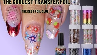 Nail Foil Set Review the best deal you can find it on banggood How to use Nail art foils [upl. by Attezi]