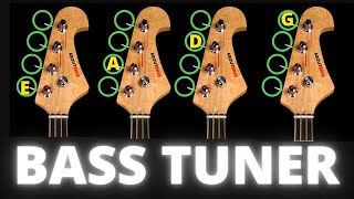 Bass Guitar Tunnig with a bass guitar tuner Shorts [upl. by Billye331]