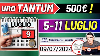 🔴 LUGLIO ➜ UNA TANTUM 500€ e DATE PAGAMENTI ADI ASSEGNO UNICO PENSIONI NASPI SFL BONUS INVALIDI [upl. by Ethelind]