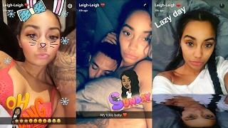 LeighAnne Pinnock ► Snapchat Story ◄ 19 February 2017 w Boyfriend Andre Gray [upl. by Dauf]