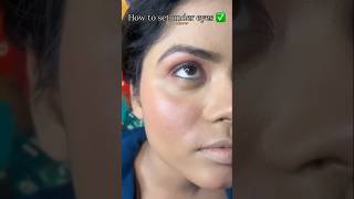 How to set under eyesunder eyes par creases kaise roke pgmakeover12 ytshort shorts ayodhya [upl. by Pulchia756]