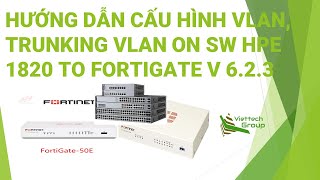 Cấu hình Trunking VLAN Sw HP 1820 to Fortigate v623 Configure VLAN Trunking Sw HP 1820 to FGT [upl. by Zsamot]