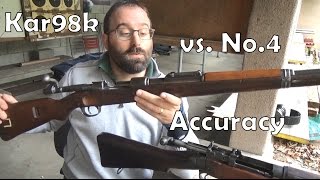 Mauser Kar98k vs LeeEnfield No4 Accuracy [upl. by Nedloh95]