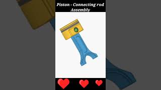 Piston connecting rod Assembly Animation ICEngine [upl. by Menendez331]