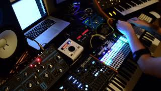 Live jam with Dreadbox Polyend Medusa Dreadbox Abyss Synthstrom Deluge Moog Subsequent 37 PO32 [upl. by Ahserak820]