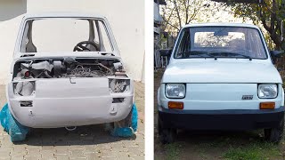 Full restoration ancient FIAT 126  Restoring and repair antique fiat 126 cars [upl. by Launame]