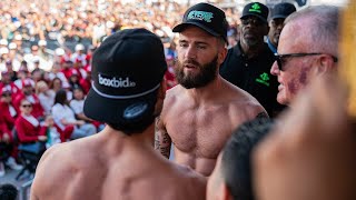 Caleb Plant vs Trevor McCumby HEATED faceoff amp fight prediction  Canelo vs Berlanga [upl. by Alket]