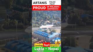 🛬🔥1st World Landing Lukla in MSFS Boeing 737800 PMDG from LIVE stream IFR flight from Paro shorts [upl. by Ardnossak212]