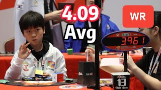 BREAKING 409 3x3 WR Avg Tied Yiheng Wang [upl. by Kallick]