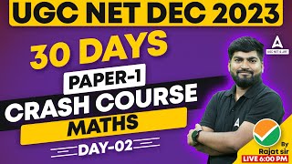 UGC NET Mathematics Preparation  UGC NET Maths Crash Course Day 2 By Rajat Sir [upl. by Goulette]