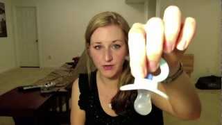 Nuk by Gerber Stage 1 Orthodontic Pacifier  Product Review [upl. by Yrdua]