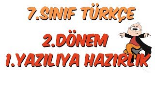 7Sınıf Türkçe 2Dönem 1Yazılıya Hazırlık [upl. by Anayek]