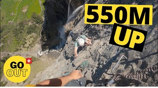 Most beautiful Via Ferrata in Switzerland Allmenalp Kandersteg [upl. by Enilra]